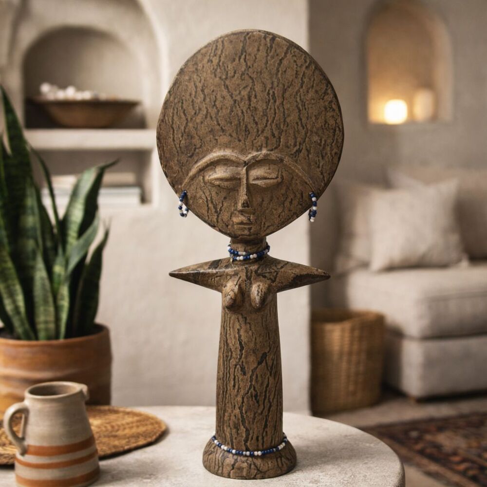Akuaba Fertility Doll Pier 1 Ghana Collection African Statue Tribal Decor Art